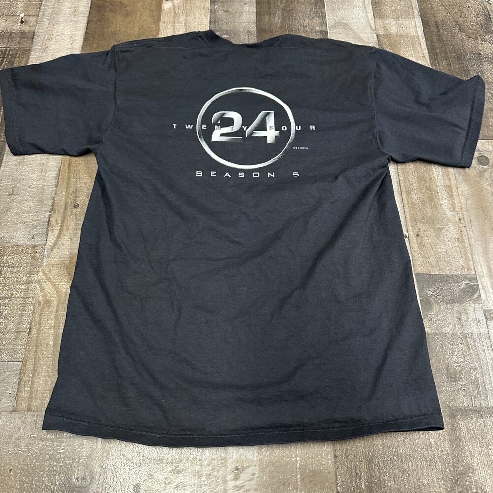 RARE Cast & Crew 24 Twenty Four SEASON 5 TV Show Y2K Size Large‎